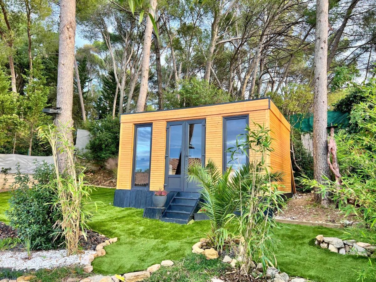 Charmant Studio Lodge Climatise Avec Jardin Et Vue Sur Le Pic Saint Loup Jacou Экстерьер фото