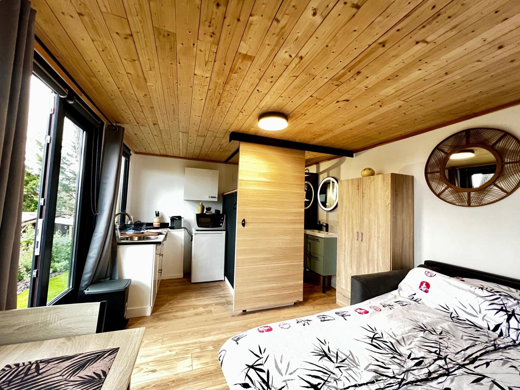 Charmant Studio Lodge Climatise Avec Jardin Et Vue Sur Le Pic Saint Loup Jacou Экстерьер фото